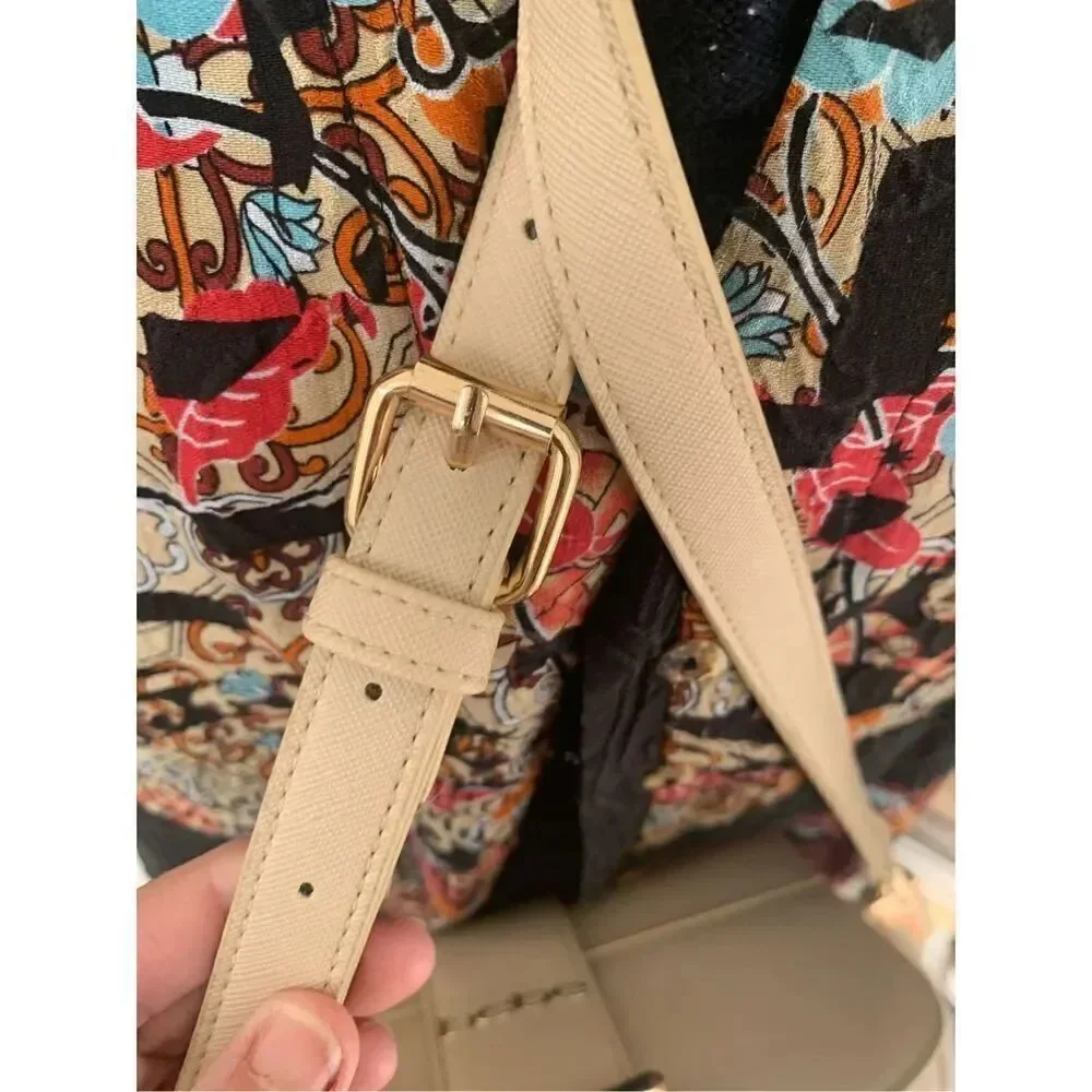 Bebe Saint Lamby Sand Clutch/Crossbody Handbag